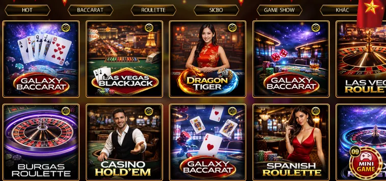 Danh Mục Trò Chơi Đa Dạng Tại LiveStream Casino Go88 May Mắn Đong Đầy Với Tiền Thưởng Lớn