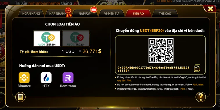 Hướng Dẫn Nạp Tiền Go88 Nhanh Chóng Để Bắt Đầu Hành Trình Chinh Phục Vinh Quang