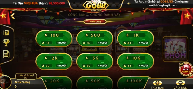 Phỏm Tại Go88 Sân Chơi Đỉnh Cao Dành Cho Các Cao Thủ Đánh Bài Chuyên Nghiệp