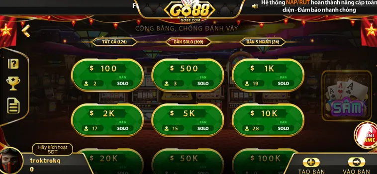 Sâm Lốc Tại Go88 Đẳng Cấp Với Những Ván Bài Căng Thẳng Đỉnh Cao
