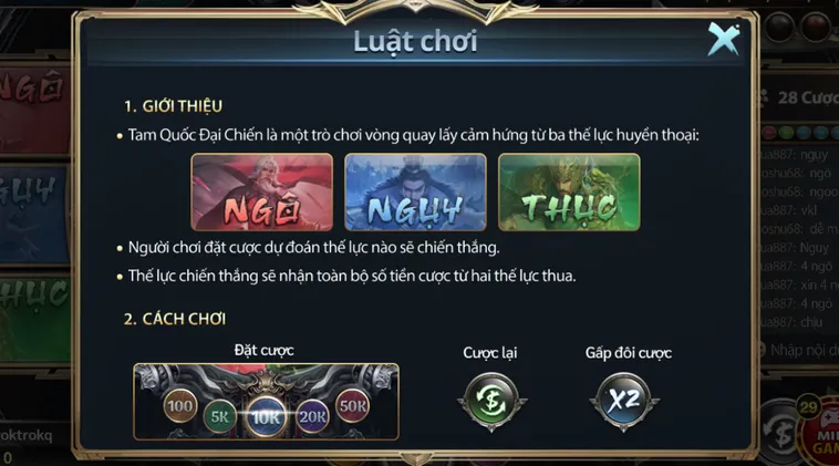 Trải Nghiệm Đỉnh Cao Của Tựa Game Minigame Tam Quốc Đại Chiến Tại Go88