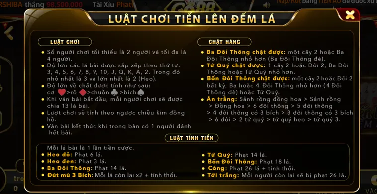 Tiến Lên Đếm Lá Tại Go88 Sân Chơi Đấu Trí Đẳng Cấp Với Tỷ Lệ Thắng Khủng