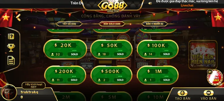 Tiến Lên Miền Nam Tại Go88 Sân Chơi Đấu Trí Đẳng Cấp Đỉnh Cao