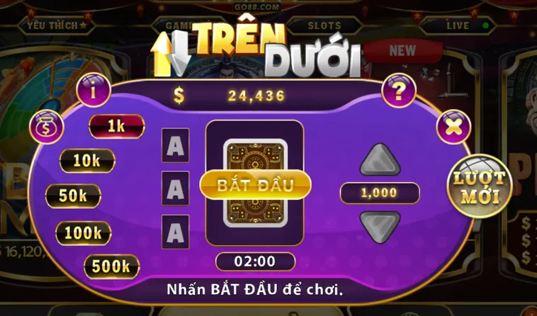 Bùng Nổ Cùng Minigame Trên Dưới Tại Go88 May Mắn Đong Đầy Với Tiền Thưởng Lớn