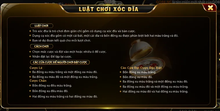 Casino Xóc Đĩa Tại Go88 Sân Chơi Đẳng Cấp Cho Các Cao Thủ Bài Lá